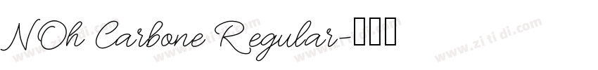 NOh Carbone Regular字体转换